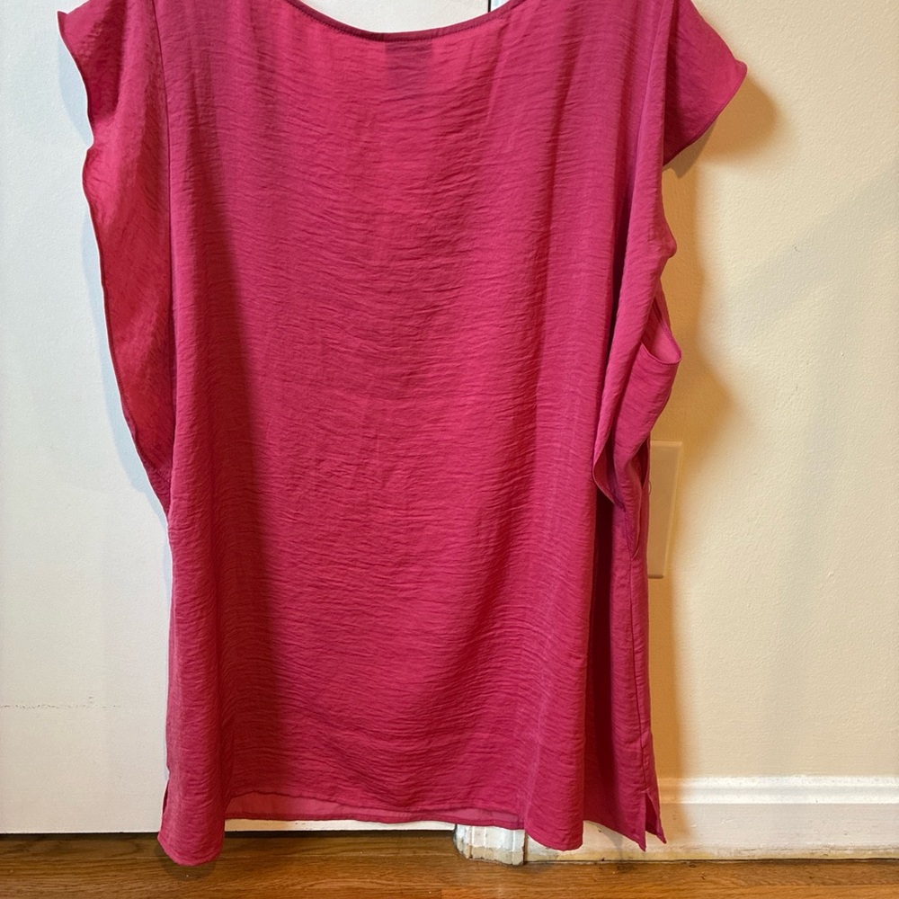 CABI 4170 rose flutter sleeve top size XL - Picture 3 of 3